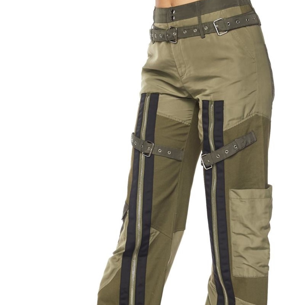 Zipper Buckle Pants